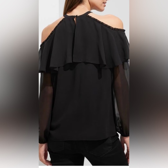 Bundle👖👚WHBM Long Sleeve Cold
Shoulder Blouse & Talbots lace Red Pants - Picture 5 of 13